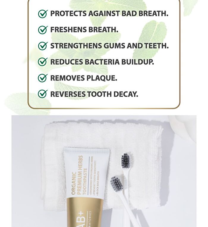 Organic Premium Herbs Toothpaste - 100g