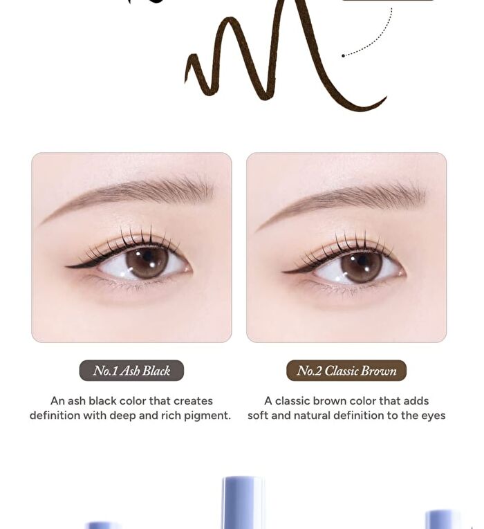 A by Unleashia Non Stop Liquid Eyeliner - 2 Colors - #01 Ash Black