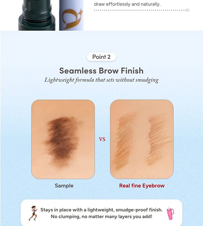 A by Unleashia Real Fine 1mm Eyebrow Pencil - 2 Colors - #02 Mud Brown