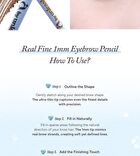 A by Unleashia Real Fine 1mm Eyebrow Pencil - 2 Colors - #02 Mud Brown