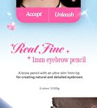 A by Unleashia Real Fine 1mm Eyebrow Pencil - 2 Colors - #02 Mud Brown