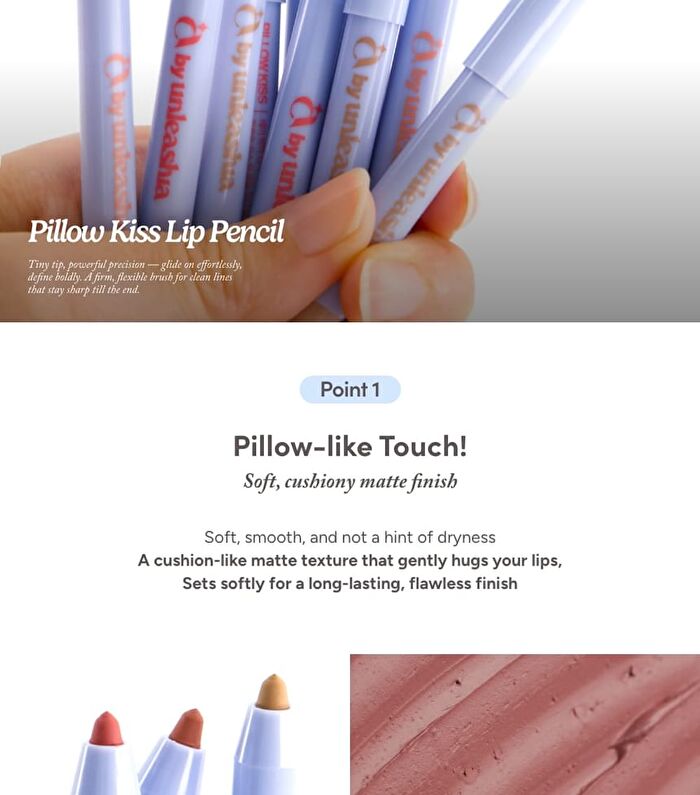 A by Unleashia Pillow Kiss Lip Pencil - 3 Colors - #02 Charming