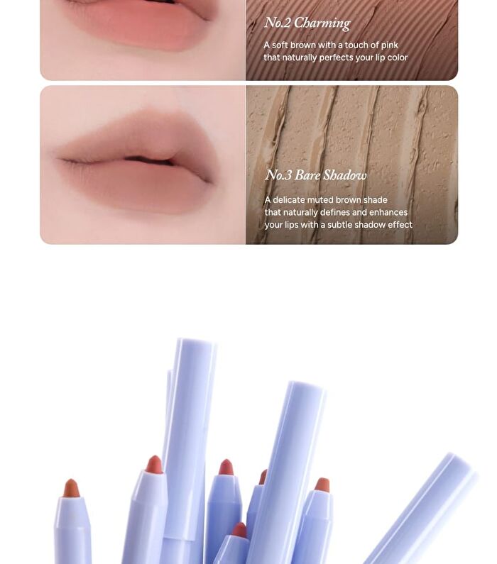 A by Unleashia Pillow Kiss Lip Pencil - 3 Colors - #03 Bare Shadow