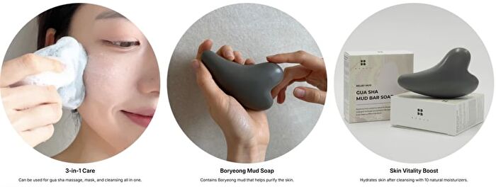 Relief Mud Gua Sha Mud Bar Soap - 100g
