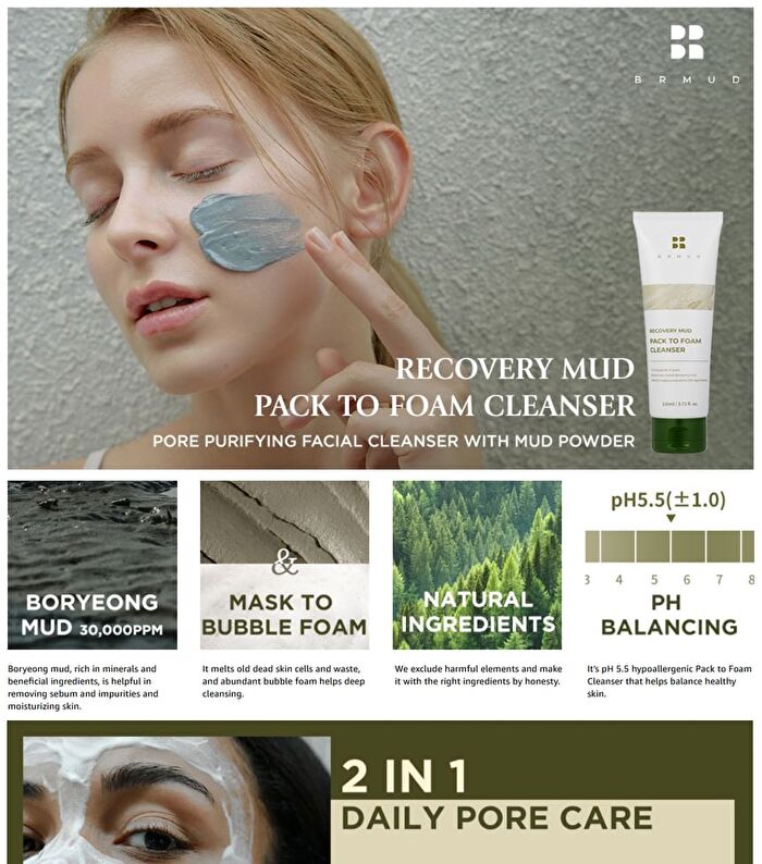 Recovery Mud Pack To Foam Cleanser Mini - 30ml