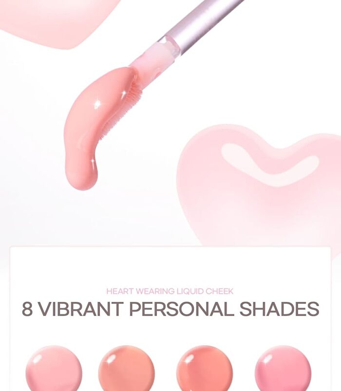 Heart Wearing Liquid Cheek - 8 Colors - #01 Bebe Glow