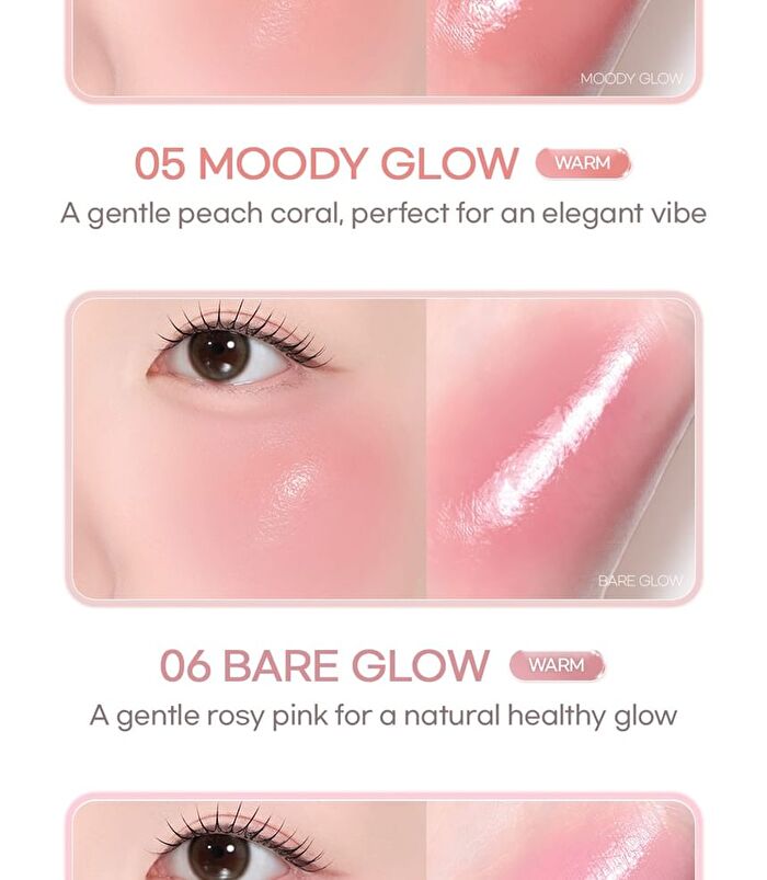 Heart Wearing Liquid Cheek - 8 Colors - #02 Peach Glow