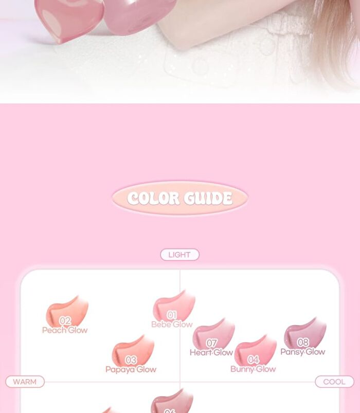 Heart Wearing Liquid Cheek - 8 Colors - #02 Peach Glow