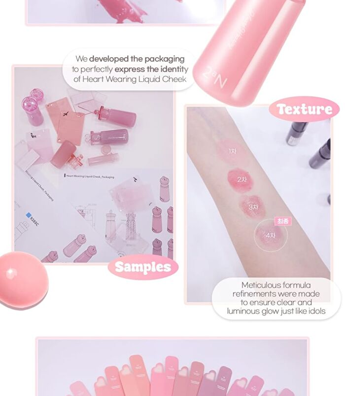 Heart Wearing Liquid Cheek - 8 Colors - #02 Peach Glow