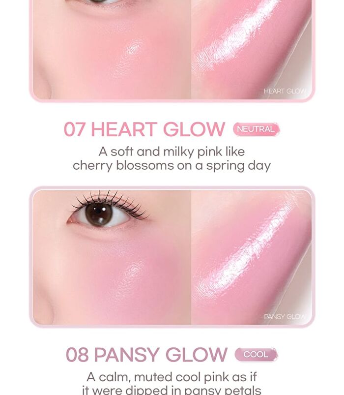 Heart Wearing Liquid Cheek - 8 Colors - #08 Pansy Glow
