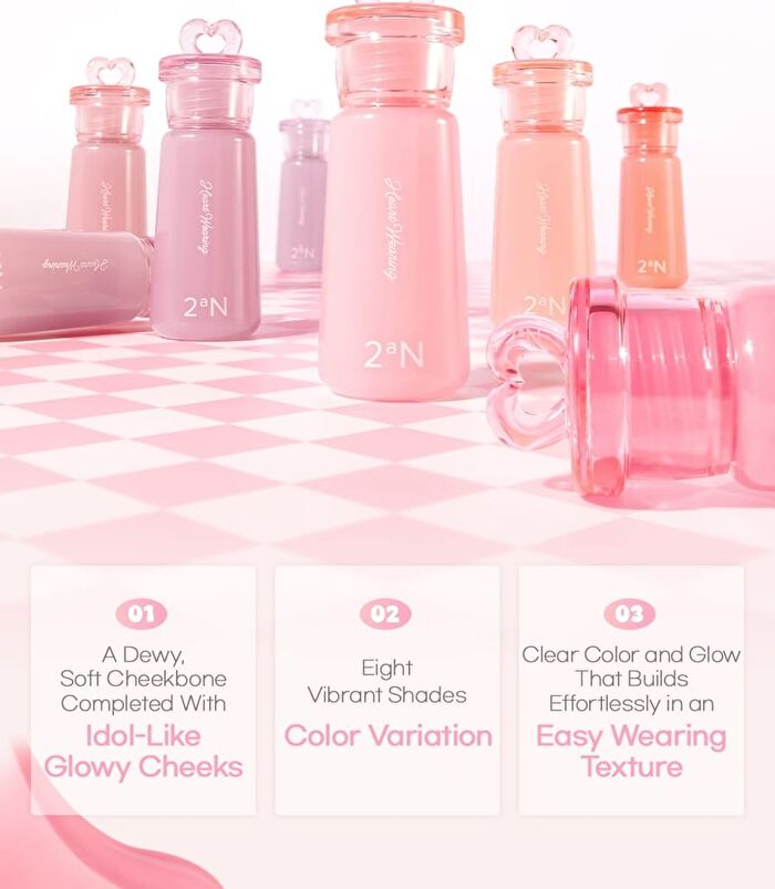 Heart Wearing Liquid Cheek - 8 Colors - #08 Pansy Glow