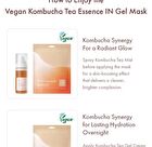 Vegan Kombucha Tea Essence In Gel Mask - 36g x 1 pc