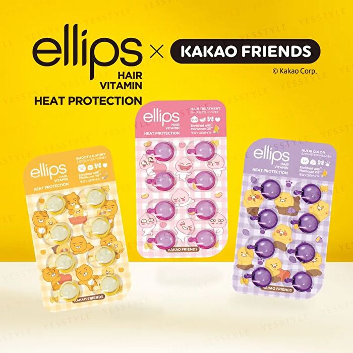 ellips Kakao Friends Vitamin Hair Treatment Hair Oil Capsule Blister - 8 pcs