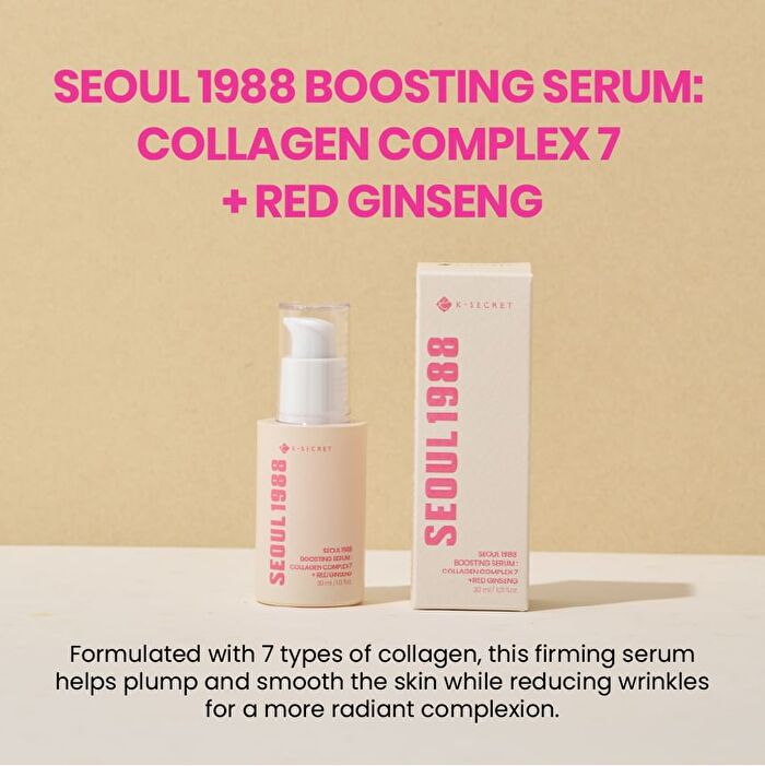 Ksecret SEOUL 1988 Boosting Serum : Collagen Complex 7 + Red Ginseng - 30ml