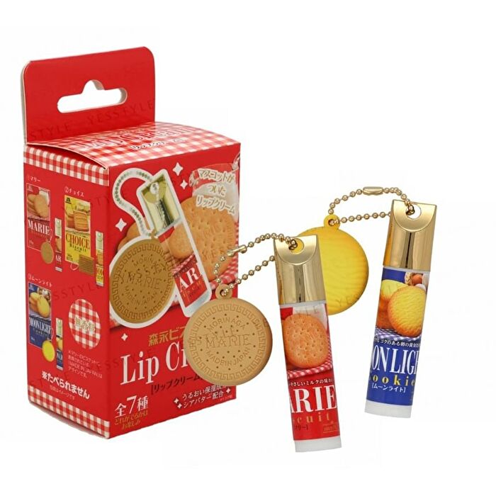Morinaga Biscuit Lip Balm With Morinaga Biscuit Mascot - 1 pc - Random Style