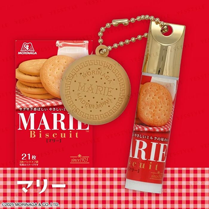 Morinaga Biscuit Lip Balm With Morinaga Biscuit Mascot - 1 pc - Random Style