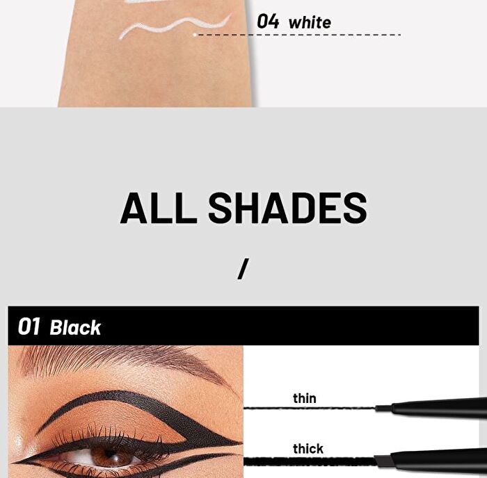 Waterproof Gel Eyeliner - 4 Colors - 01# Black - 0.1g