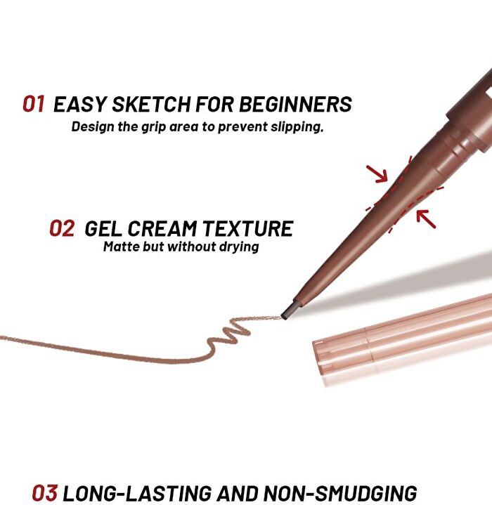 Waterproof Gel Eyeliner - 4 Colors - 01# Black - 0.1g