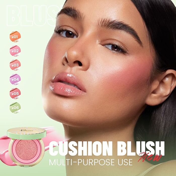 Waterproof Air Cushion Blush - 6 Colors - 01# Tangerine Tease - 3.92g