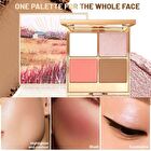 Pearlescent 4-Color Contouring Palette - 4 Types - 01# Morning Tea - 17g