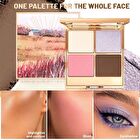 Pearlescent 4-Color Contouring Palette - 4 Types - 01# Morning Tea - 17g