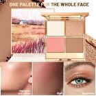 Pearlescent 4-Color Contouring Palette - 4 Types - 01# Morning Tea - 17g
