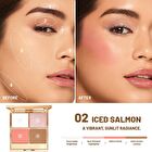 Pearlescent 4-Color Contouring Palette - 4 Types - 01# Morning Tea - 17g