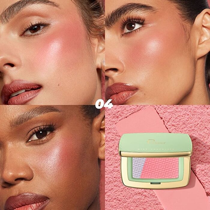 2 In 1 Highlighter Blush Palette- 6 Colors - 05# As If - 12g