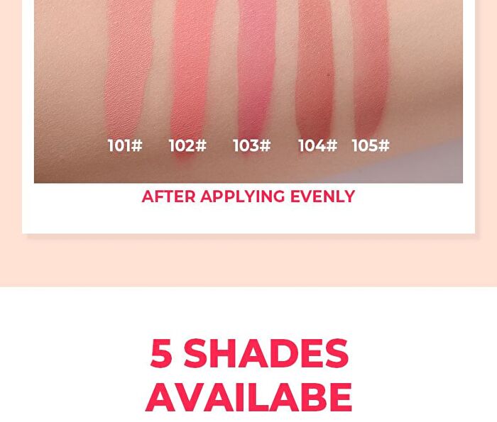 Beauty Glazed Waterproof Weightless Liquid Blush - 5 Colors - 101# Happy - 4g