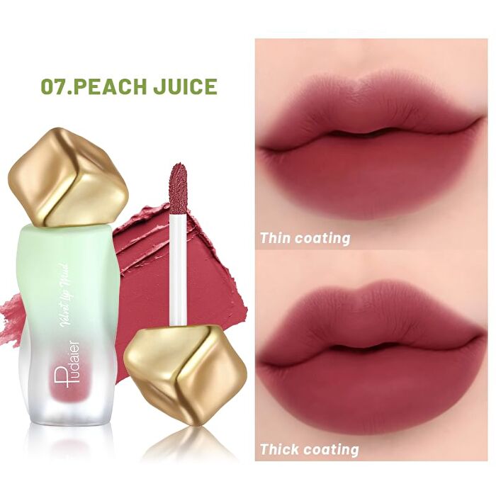Aqua Touch Lip Mud- 12 Colors - 01# Zero Step - 2.7g