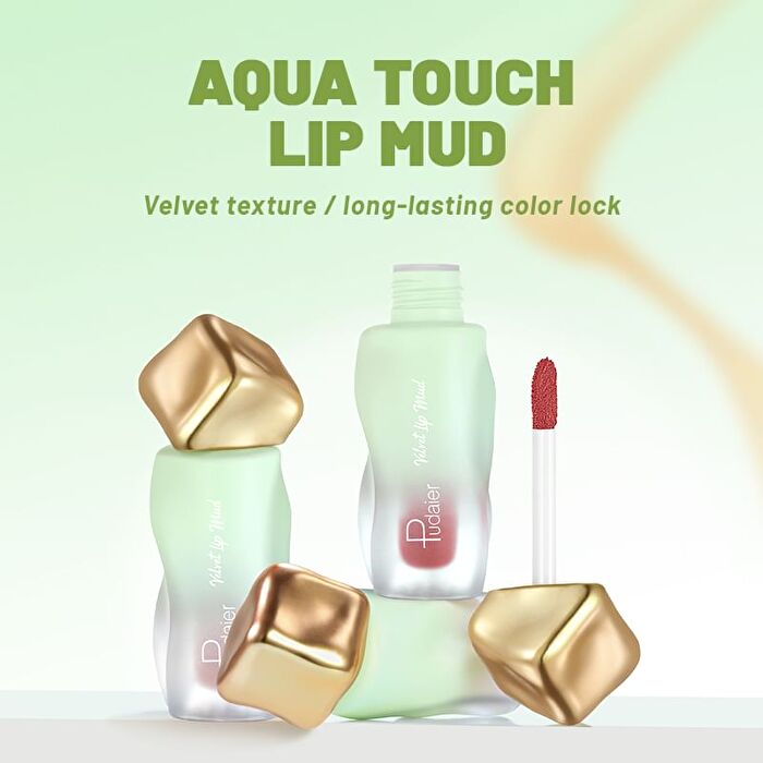 Aqua Touch Lip Mud- 12 Colors - 01# Zero Step - 2.7g