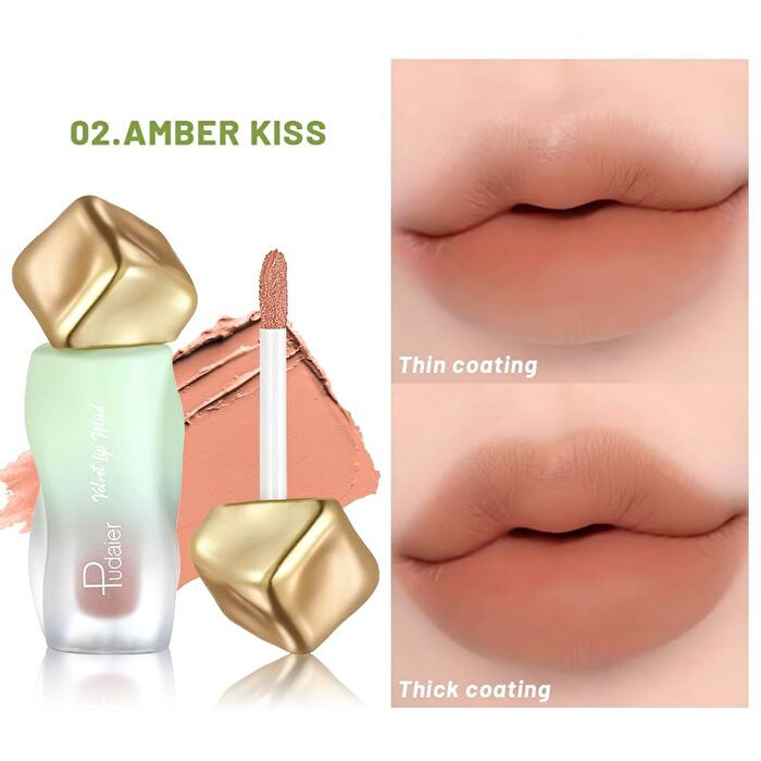 Aqua Touch Lip Mud- 12 Colors - 01# Zero Step - 2.7g