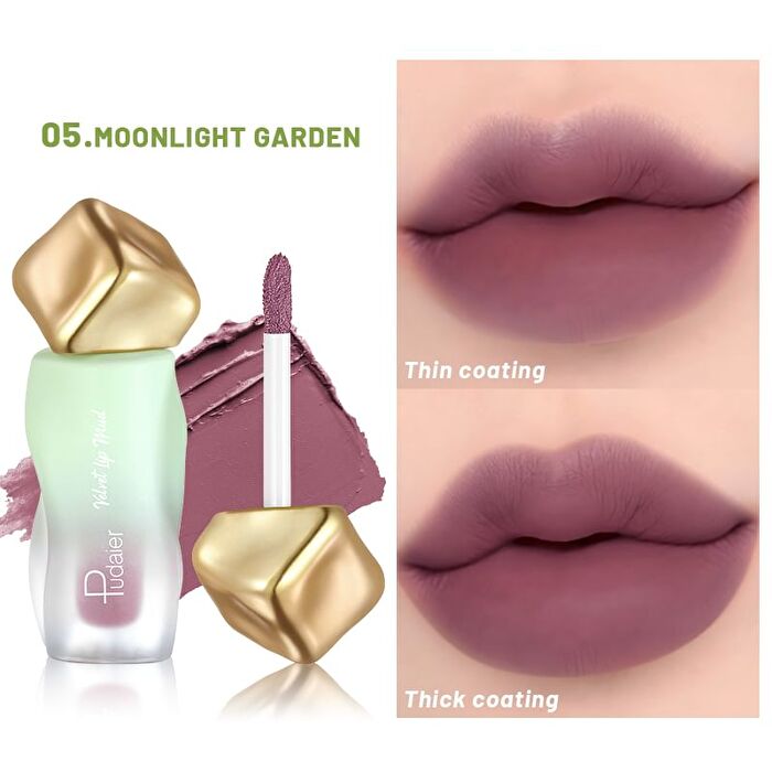 Aqua Touch Lip Mud- 12 Colors - 01# Zero Step - 2.7g