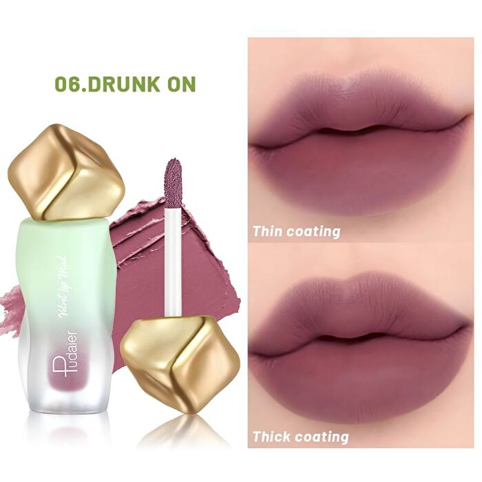 Aqua Touch Lip Mud- 12 Colors - 01# Zero Step - 2.7g
