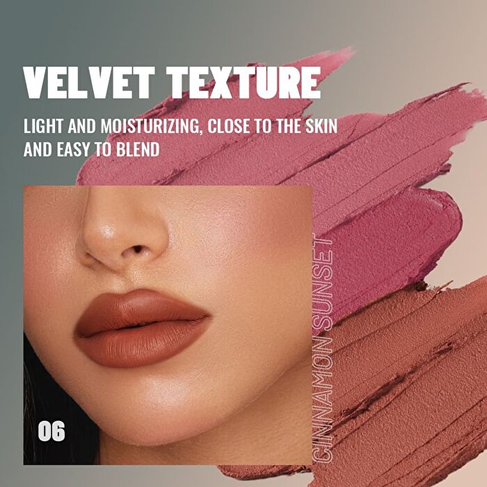 Blackie Kitty Matte Lip Mud - 10 Colors - 01# Nude Whisper - 3.5g