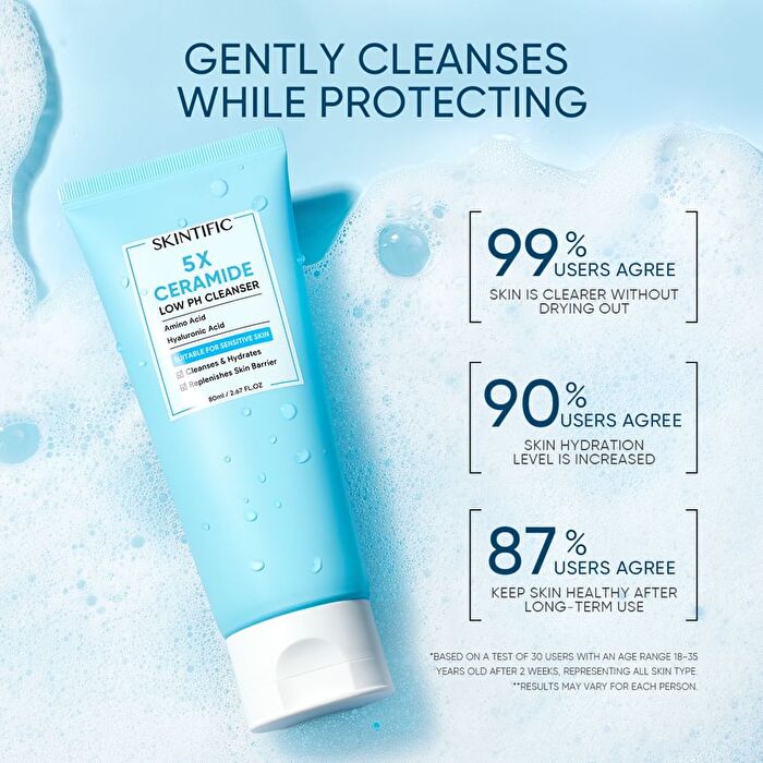 5X Ceramide Low pH Cleanser - 80ml