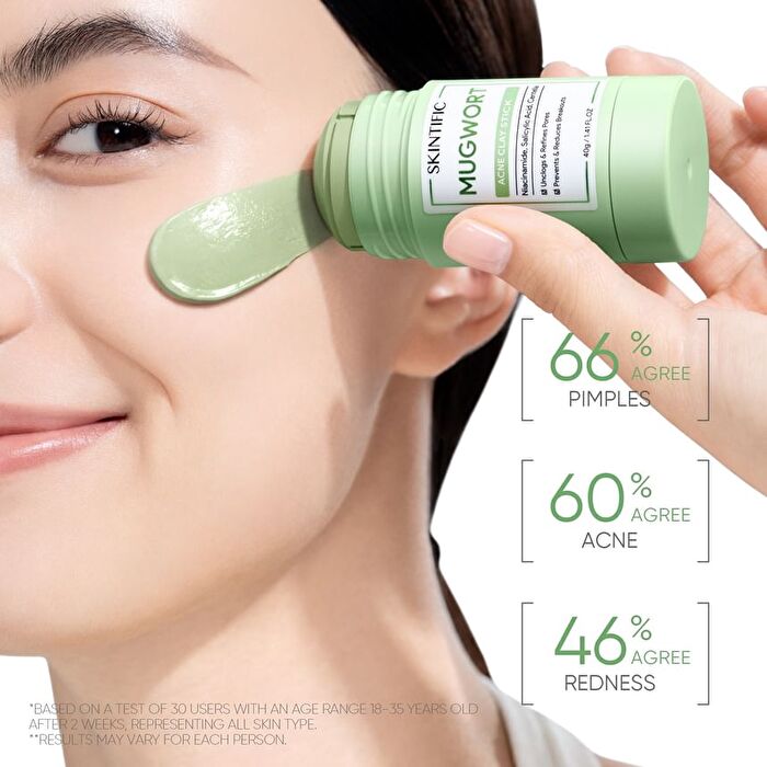 Skintific Mugwort Acne Clay Stick - 40g