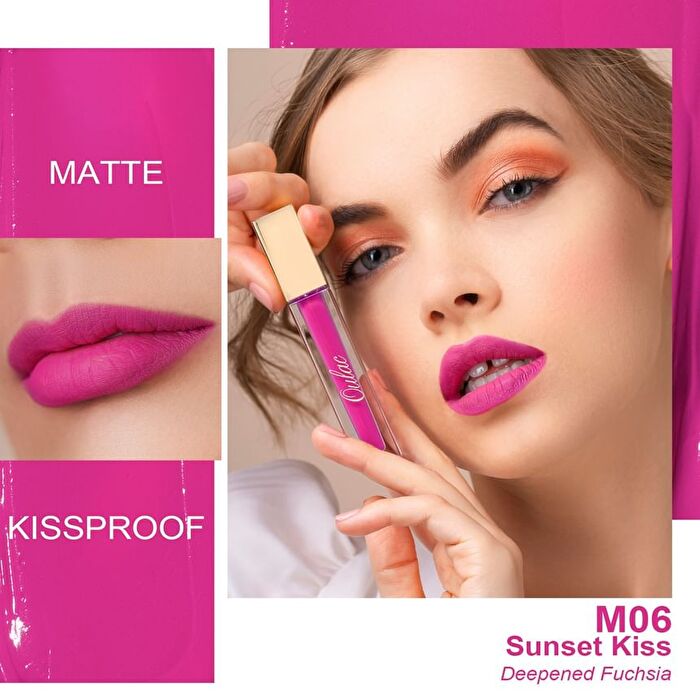 Kissproof Liquid Matte / Shimmer Lip Gloss - 31 Colors - #M02 Deep Kiss - 4.5ml