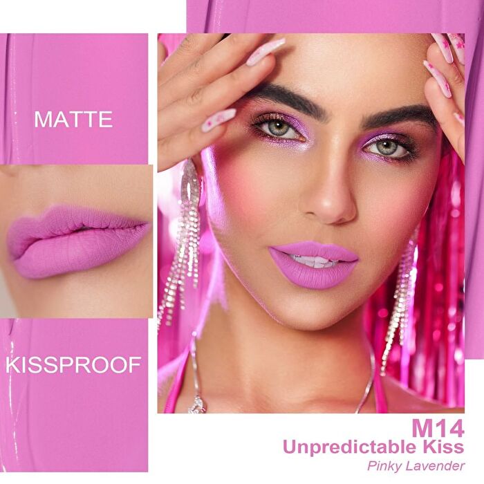 Kissproof Liquid Matte / Shimmer Lip Gloss - 31 Colors - #M14 Unpredictable Kiss - 4.5ml