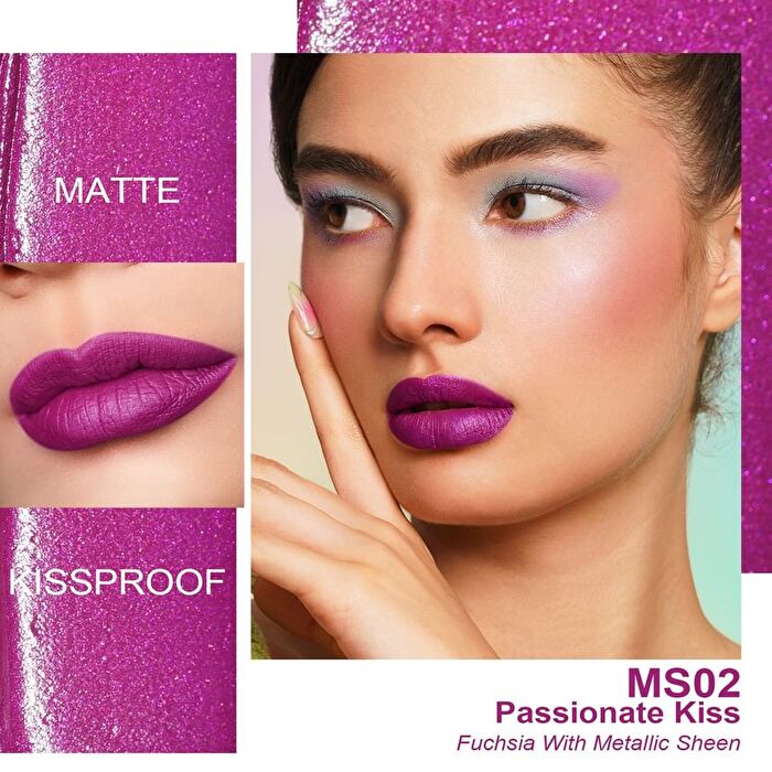 Kissproof Liquid Matte / Shimmer Lip Gloss - 31 Colors - #M14 Unpredictable Kiss - 4.5ml