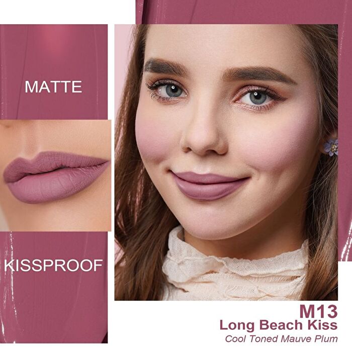 Kissproof Liquid Matte / Shimmer Lip Gloss - 31 Colors - #M26 Soft Kiss - 4.5ml
