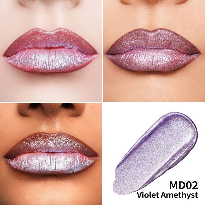 Metallic Diamond Shine Liquid Lip Gloss - 8 Colors - #MD04 Teasing - 4.5ml