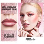 Metallic Diamond Shine Liquid Lip Gloss - 8 Colors - #MD04 Teasing - 4.5ml