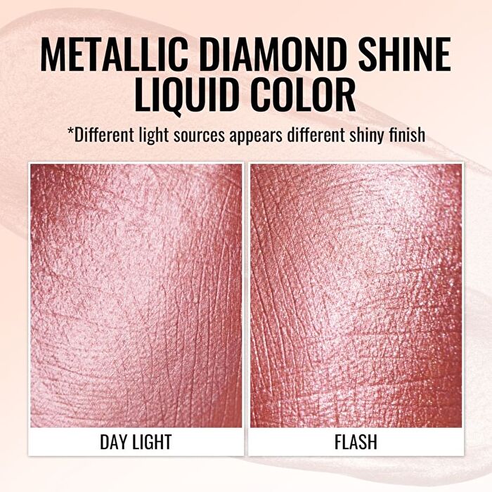 Metallic Diamond Shine Liquid Lip Gloss - 8 Colors - #MD04 Teasing - 4.5ml