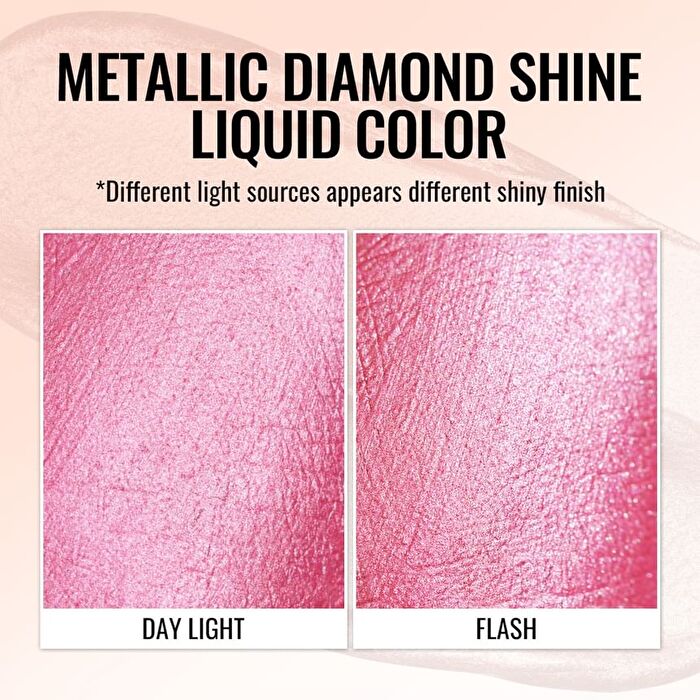 Metallic Diamond Shine Liquid Lip Gloss - 8 Colors - #MD04 Teasing - 4.5ml