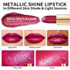 Metallic Shine Lipstick - 39 Colors - #02 Dangerous - 4.3g