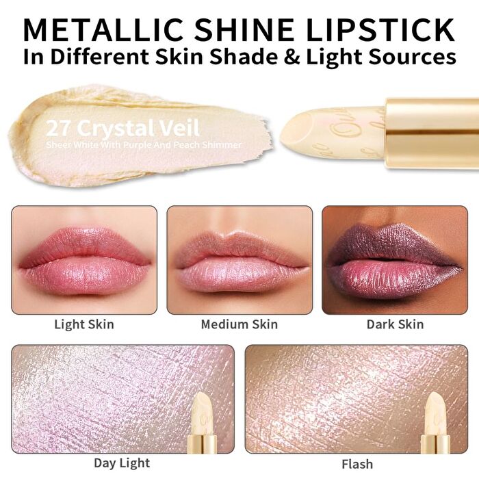Metallic Shine Lipstick - 39 Colors - #06 Nemo Go Home - 4.3g