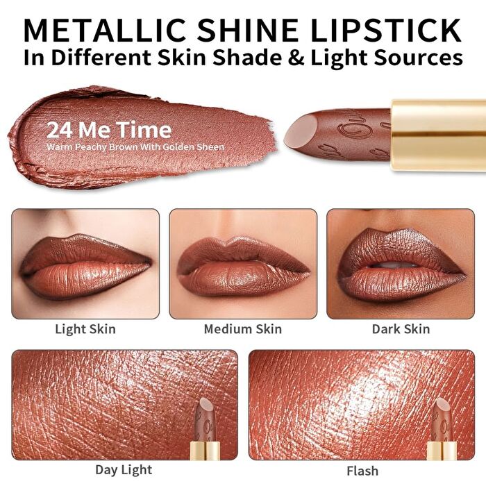 Metallic Shine Lipstick - 39 Colors - #15 Velocity - 4.3g
