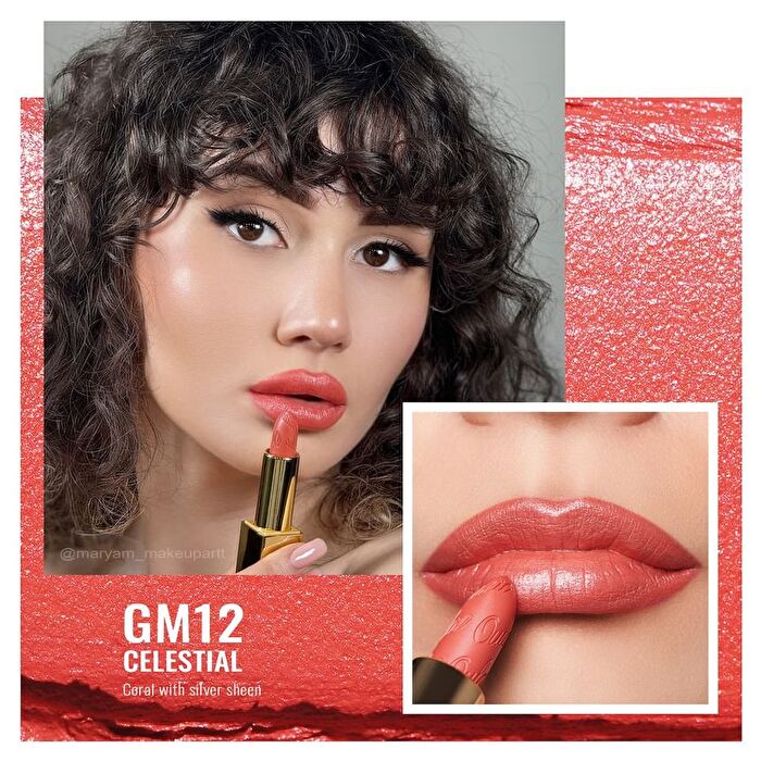 Metallic Shine Lipstick - 39 Colors - #19 Persimmons - 4.3g
