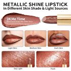 Metallic Shine Lipstick - 39 Colors - #19 Persimmons - 4.3g